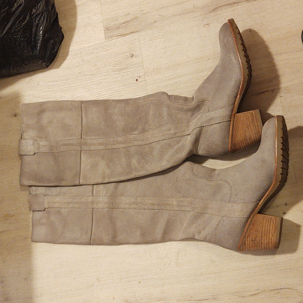 Sued Boots Never Worn
